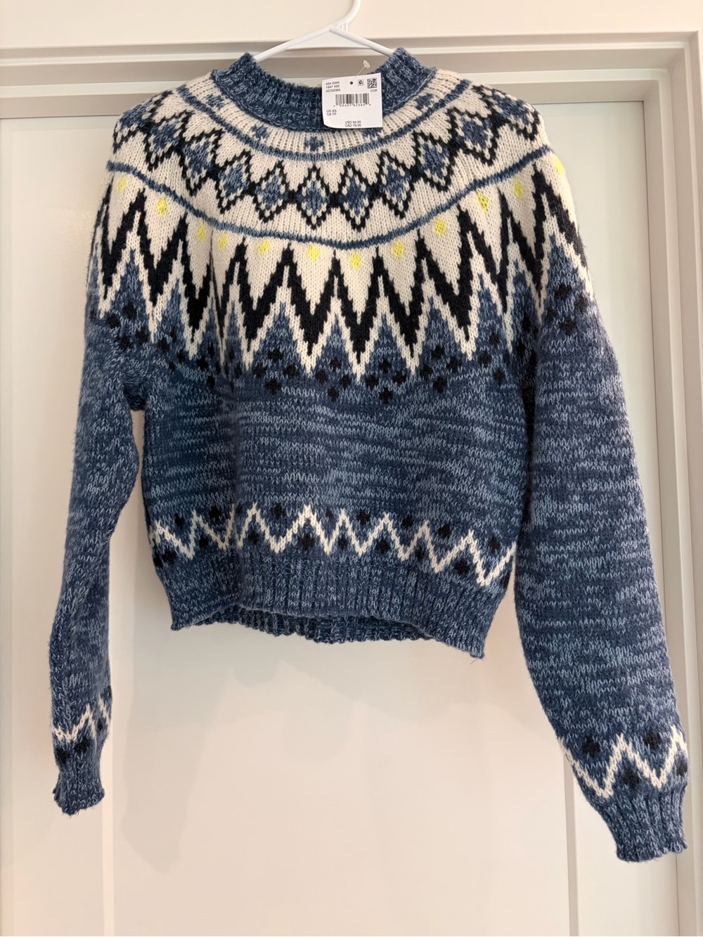 NWT American Eagle Snow Stopper Cropped Knit Sweater - Size XS - Picture 2 of 4
